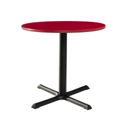 30" Round Café Table w/ Standard Black Base