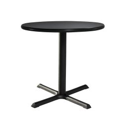 30" Round Café Table w/ Standard Black Base