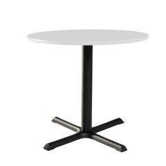 36" Round Café Table w/ Standard Black Base