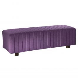 Beverly Bench Ottoman, Lavender Fabric