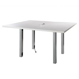 Rent the 5' Powered Table, White Top | CORT Events