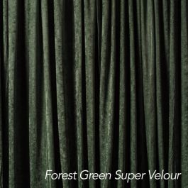 Forest Green Super Velour Drape 20'H