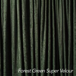 Forest Green Super Velour Drape 8'H