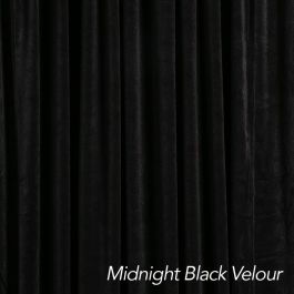 Midnight Black Velour Drape 12'H