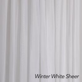 Winter White Sheer Drape 12'H