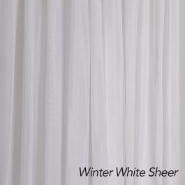 Winter White Sheer Drape 12'H