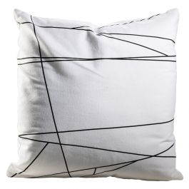 Linear Pillow, White/Black