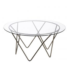 Mesa Cocktail Table, Glass Top