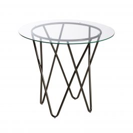 Mesa End Table, Glass Top