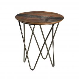 Mesa End Table, Barnwood Top