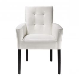 Meeting Chair, White Vinyl