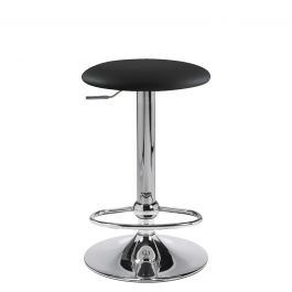 Lift Barstool, Black Vinyl