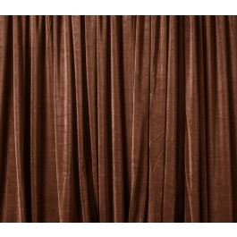 Mocha Velour Drape 8ft H