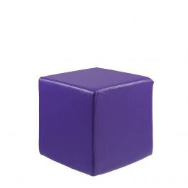 Rent the Vibe Cube Ottoman, Purple Vinyl | CORT Events