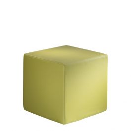 Vibe Cube Ottoman, Citrus Green Vinyl