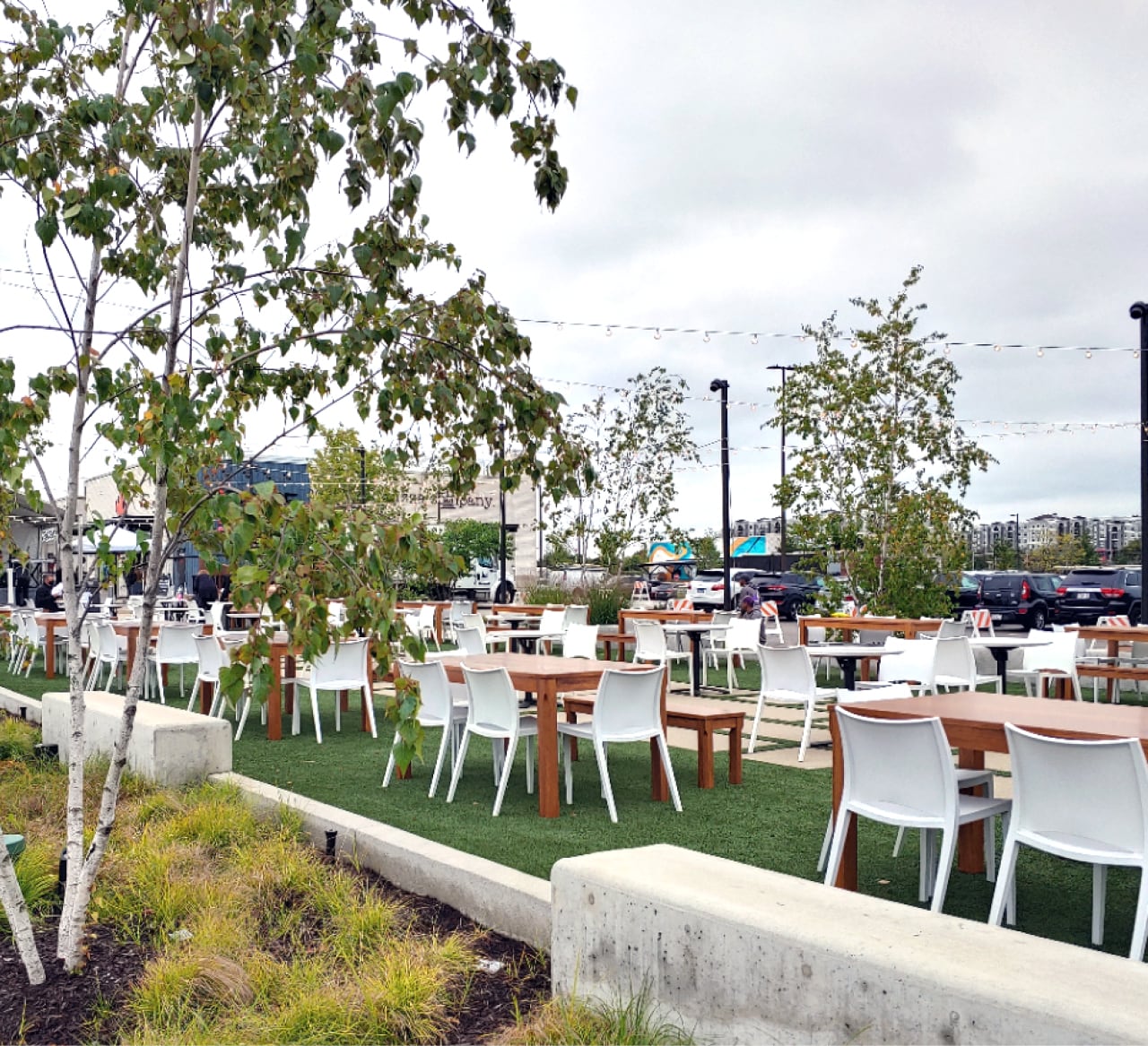 rustic outdoor dining