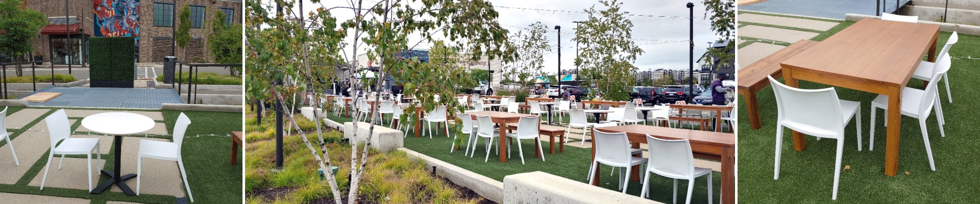 rustic outdoor dining