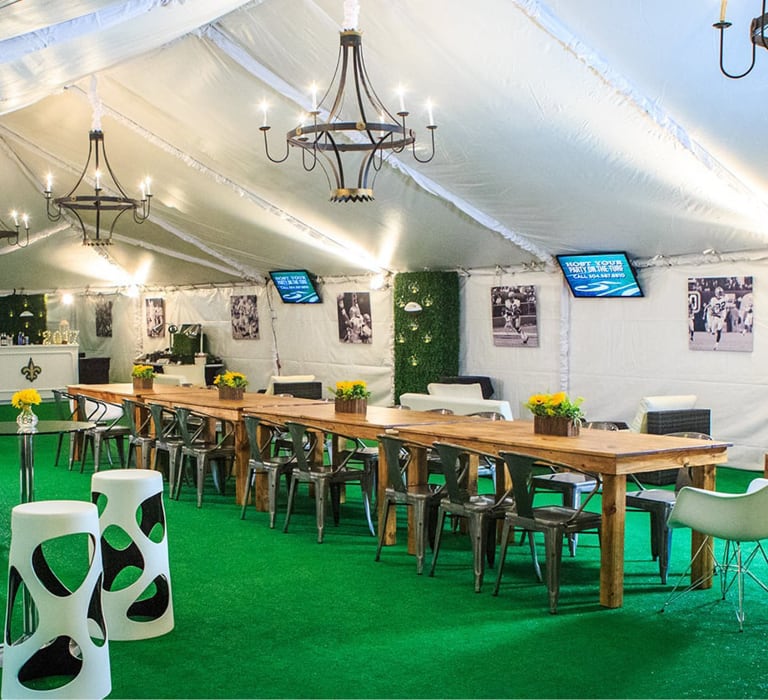 Vip shop tent rental