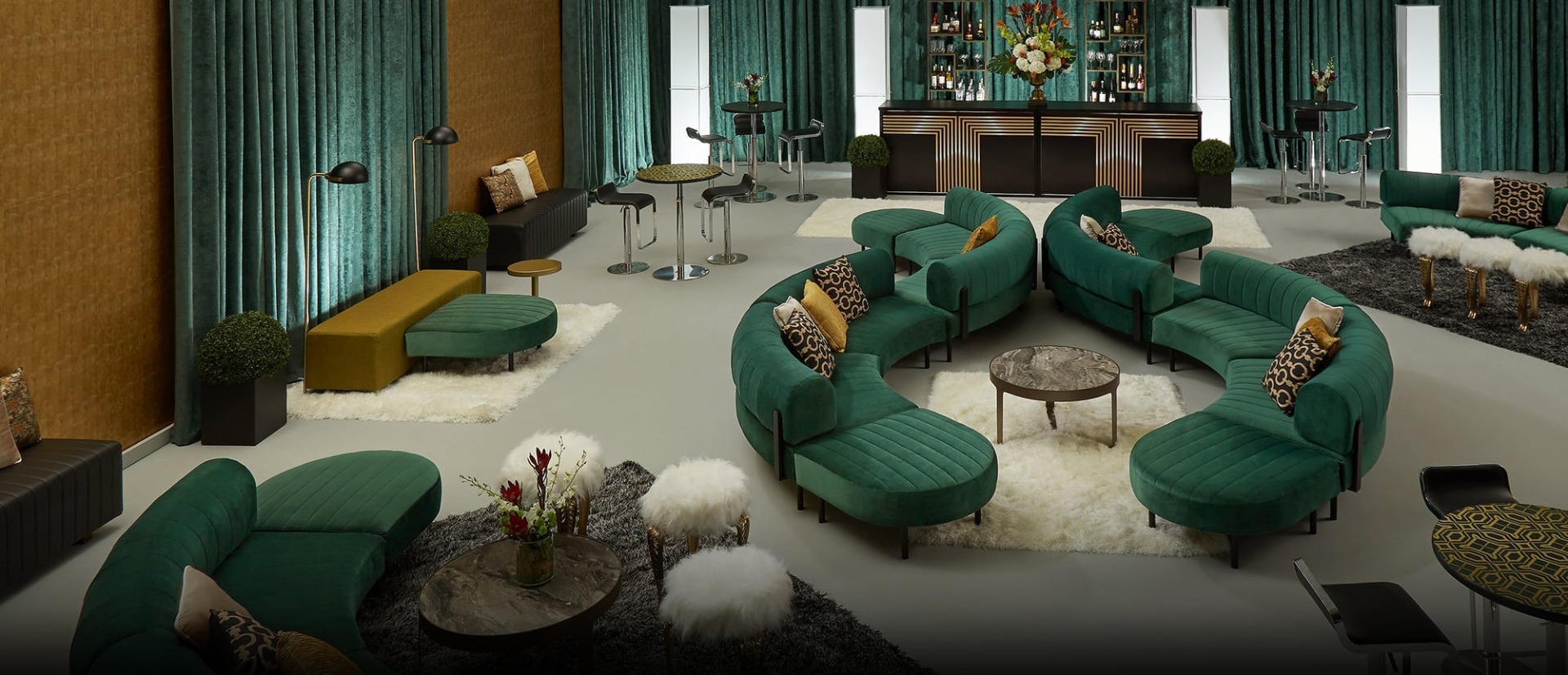 Emerald Endless Seating for Rent