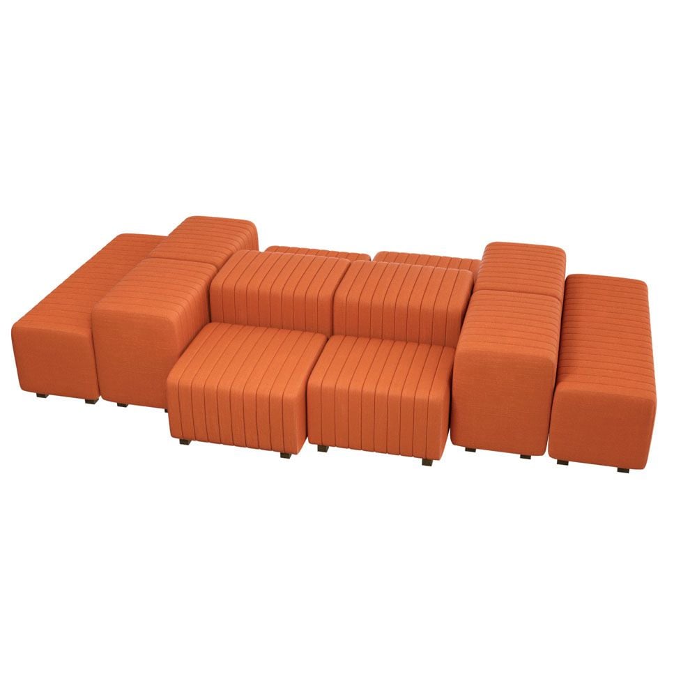 Rent the Beverly Oasis Large Grouping, Orange Fabric | CORT Events