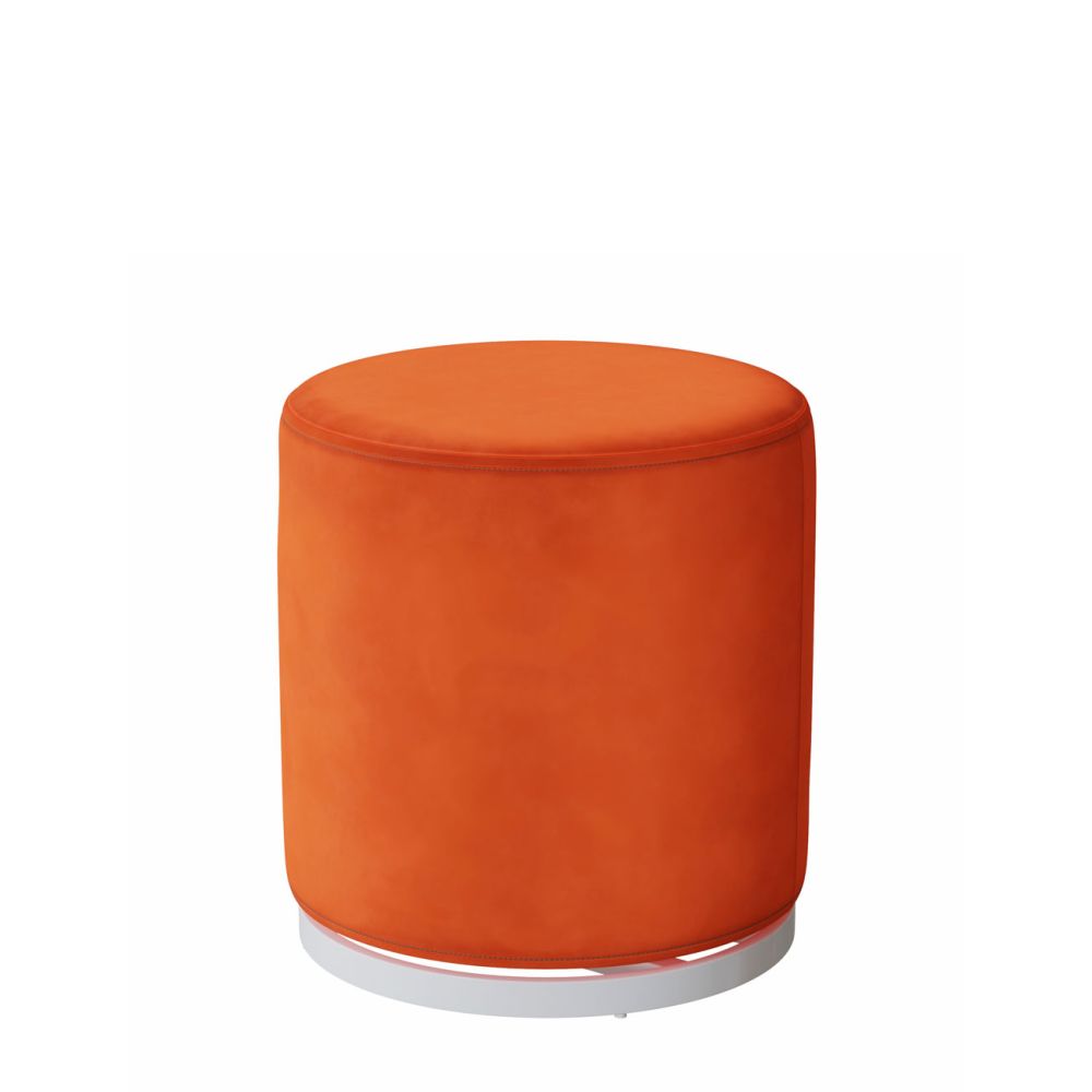 Meritalia orange ottoman オットマン　イタリア Rent the Marche Swivel Ottoman, Orange | CORT Events