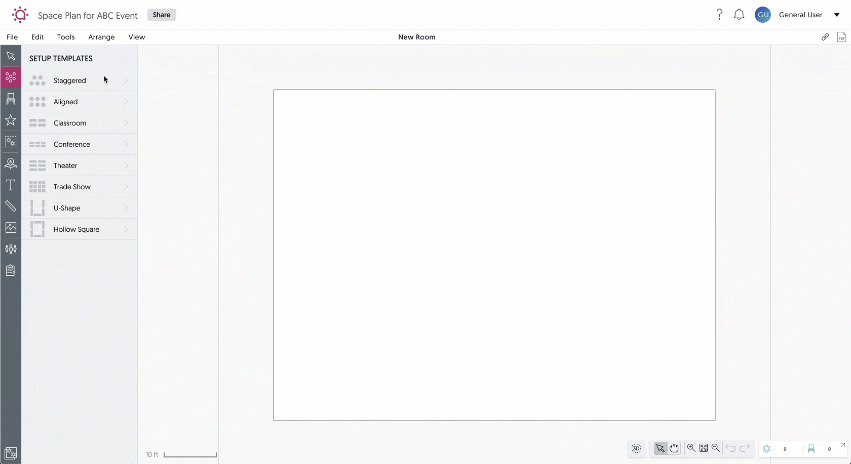 screen recording adjusting room size